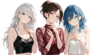 AI futanari characters